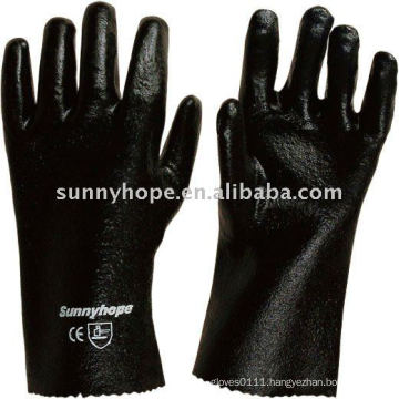 PVC coated gloves ideal for general chemical fields